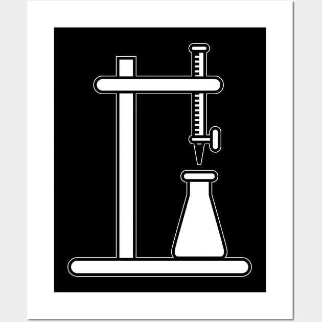 Chemistry Chemist Titration Gift Present Wall Art by Krautshirts